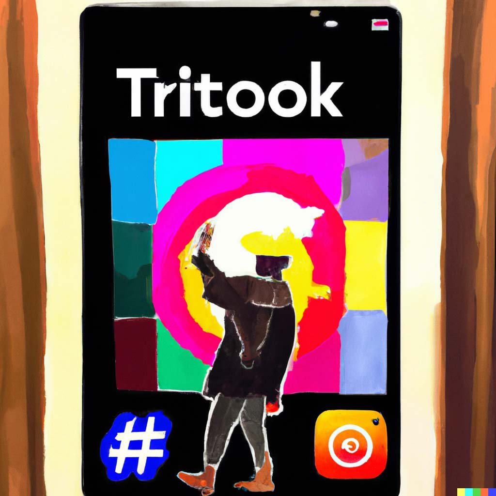 Google façon TikTok  - Générée par Dall-E