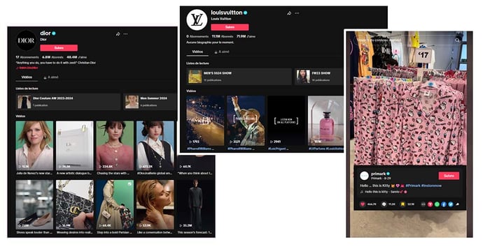 Louis Vuitton et Dior, la plus grande communauté, et le meilleur engagement sur TikTok 