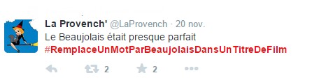 tweet beaujolais presque parfait