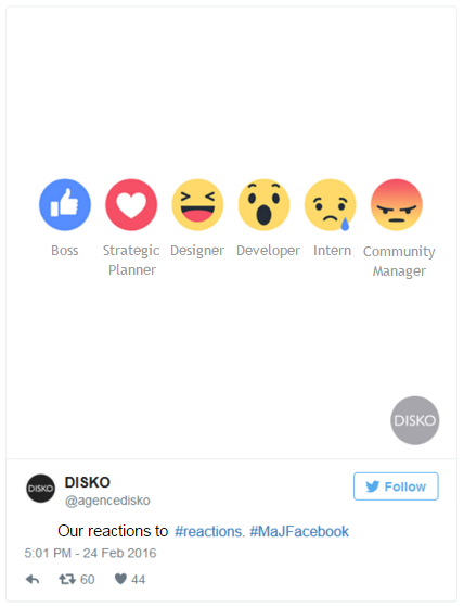 DISKO - Facebook Reactions