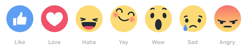 facebooks 7 emotion reactions