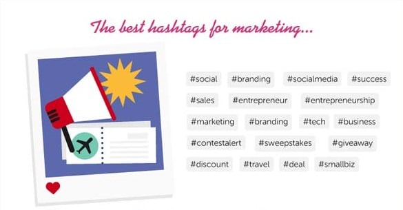 hashtags más usado en Instagram para marketing