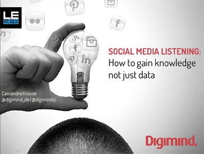 Social Media listing : Ho to gain knowledge not just data