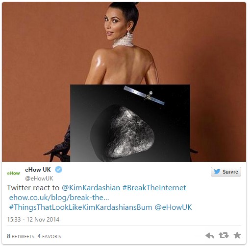 Comète associée aux fesses de Kim Kardashian