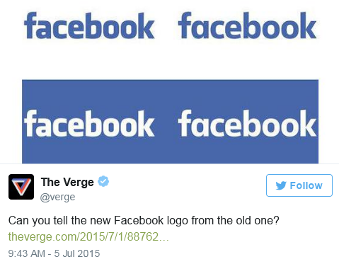 Changements de logos Facebook