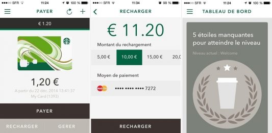 Application mobile “My Starbucks Rewards”, Google Images
