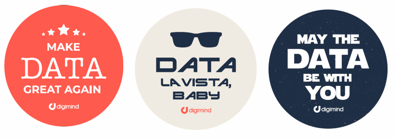 Les stickers "Data" de Digimind