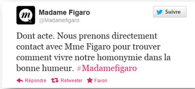 tweet madame figaro
